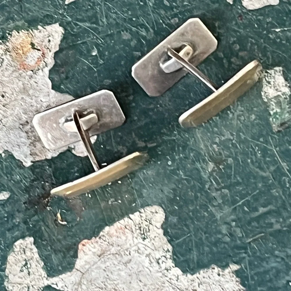 Art Deco 835 Sterling Silver Cufflinks